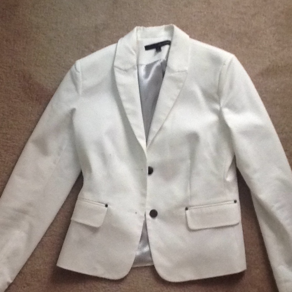 Harvey Bernard White Suit Blazer size 6
